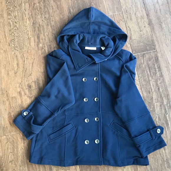 Coldwater Creek Jackets & Blazers - Coldwater Creek Navy Women’s Peacoat